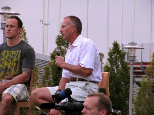 Joe Corvo and Tom Barrasso