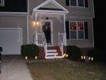 Hickory Hill, decorated for Halloween