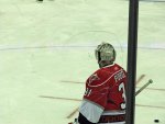 the back of Pogge's helmet