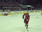 Skinner shooting at the empty net