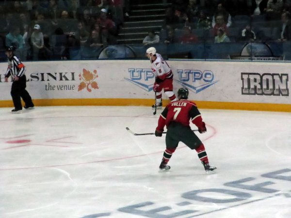 Cullen and O'Sullivan on the ice