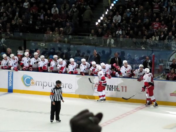 fist bumps at the bench