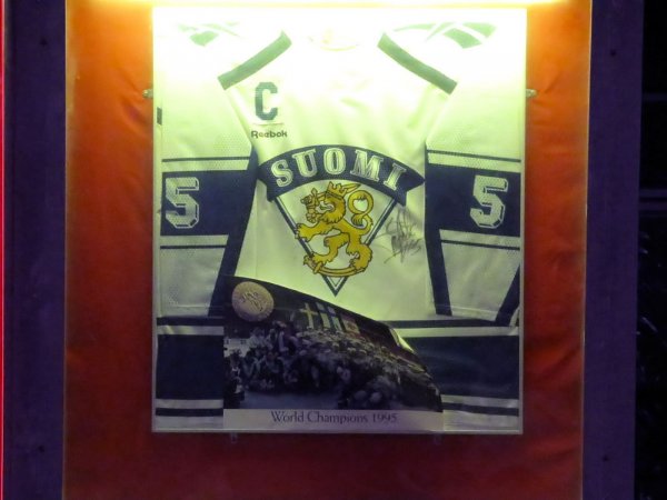 Finland World Champions 1995 display in the areena