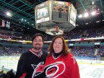 Us in front of the scoreboard: 4-2!