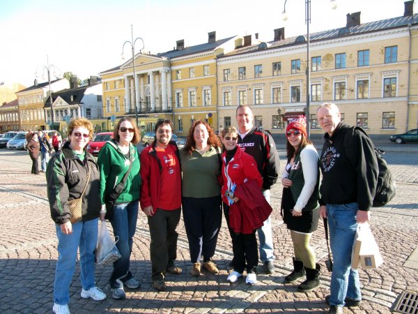 We ran into a group of Minnesota Wild fans.  We all agreed Matt Cullen is awesome, and we wished them luck (but not too much, ob