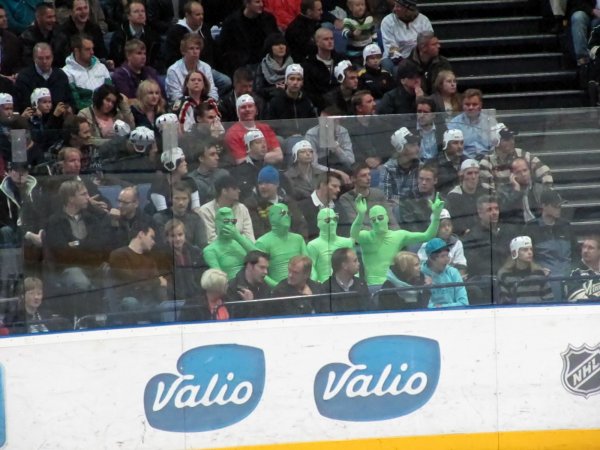scary green men