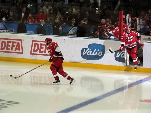 starters coming out on the ice