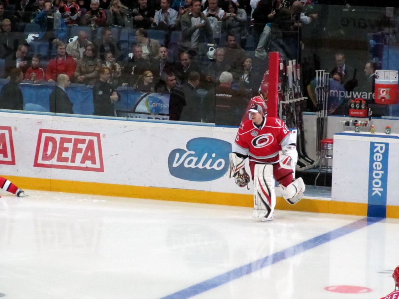 starters coming out on the ice