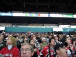 Caniacs and Wild fans in the crowd