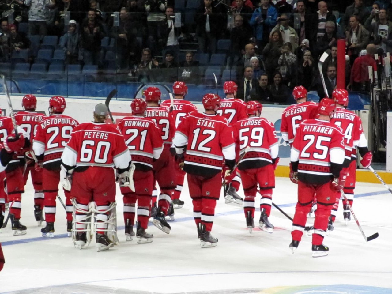 celebrating the win