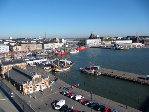 looking out at the bay from the Palace