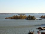 looking out at the bay from the Palace