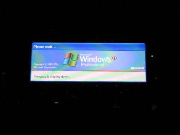 ...it was, uhh... stuck shutting down  ;)