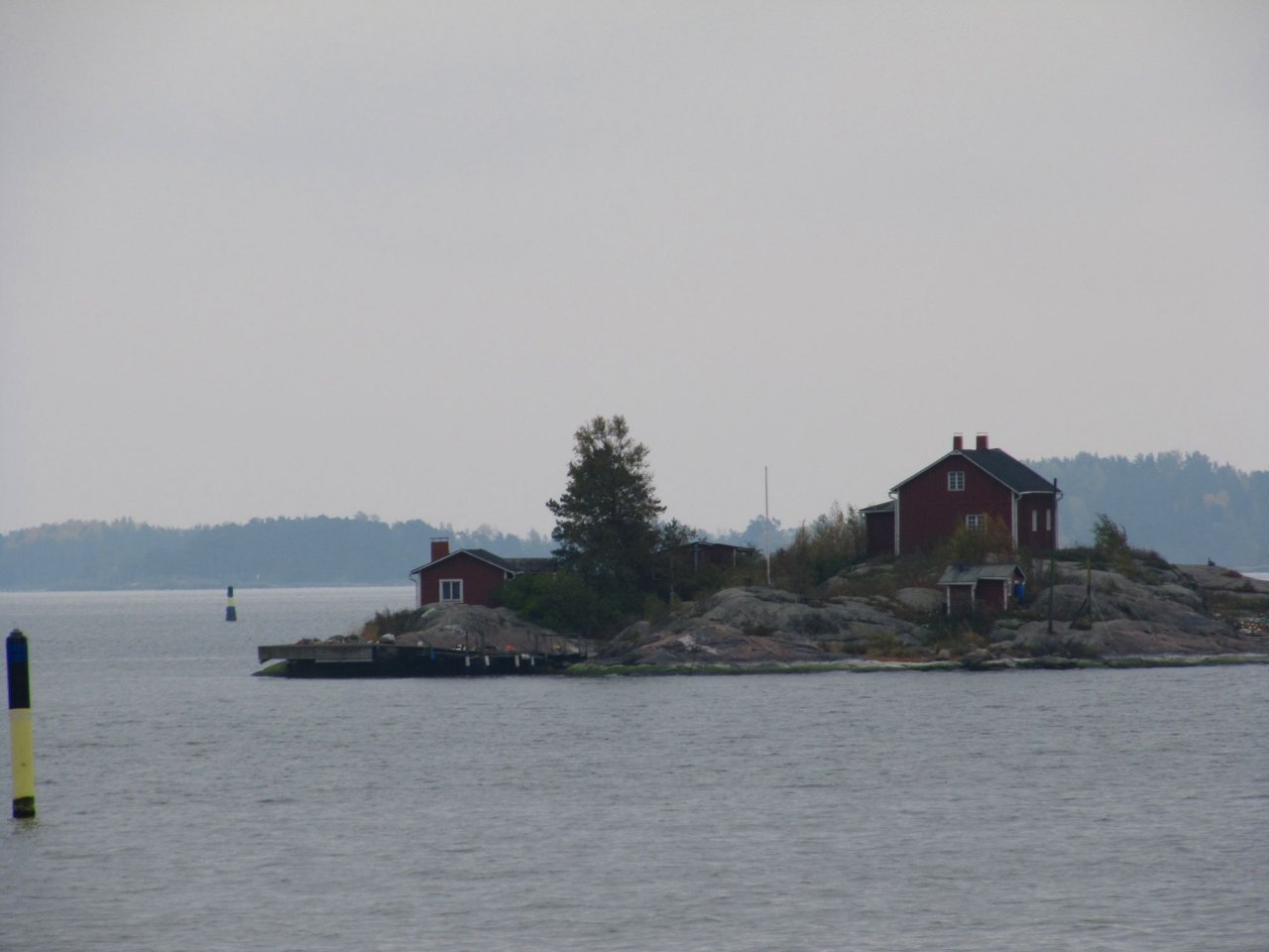 on the boat to Suomenlinna