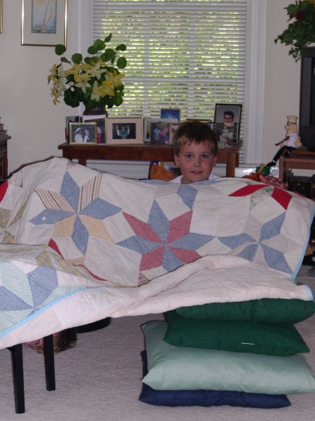 20. Scott (and Cameron, Peeking) in the Fort