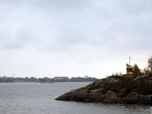 on the boat to Suomenlinna