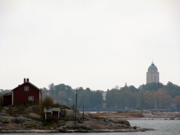on the boat to Suomenlinna