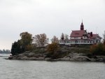 on the boat to Suomenlinna