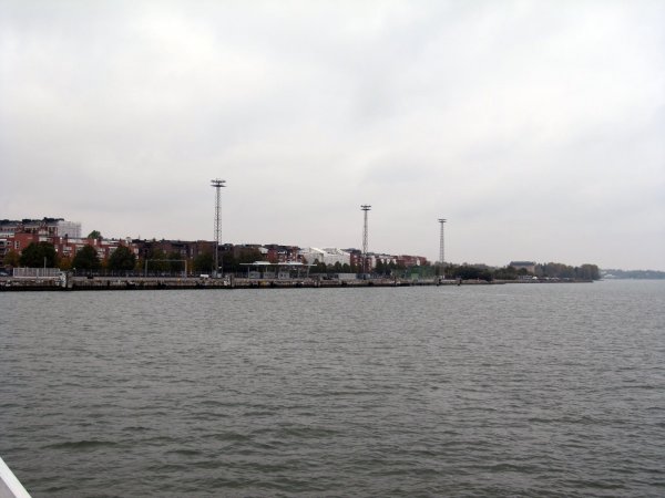 on the boat to Suomenlinna