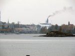 looking back towards helsinki from Suomenlinna