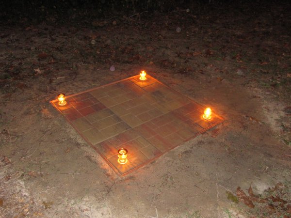 new little patio for the fire pit