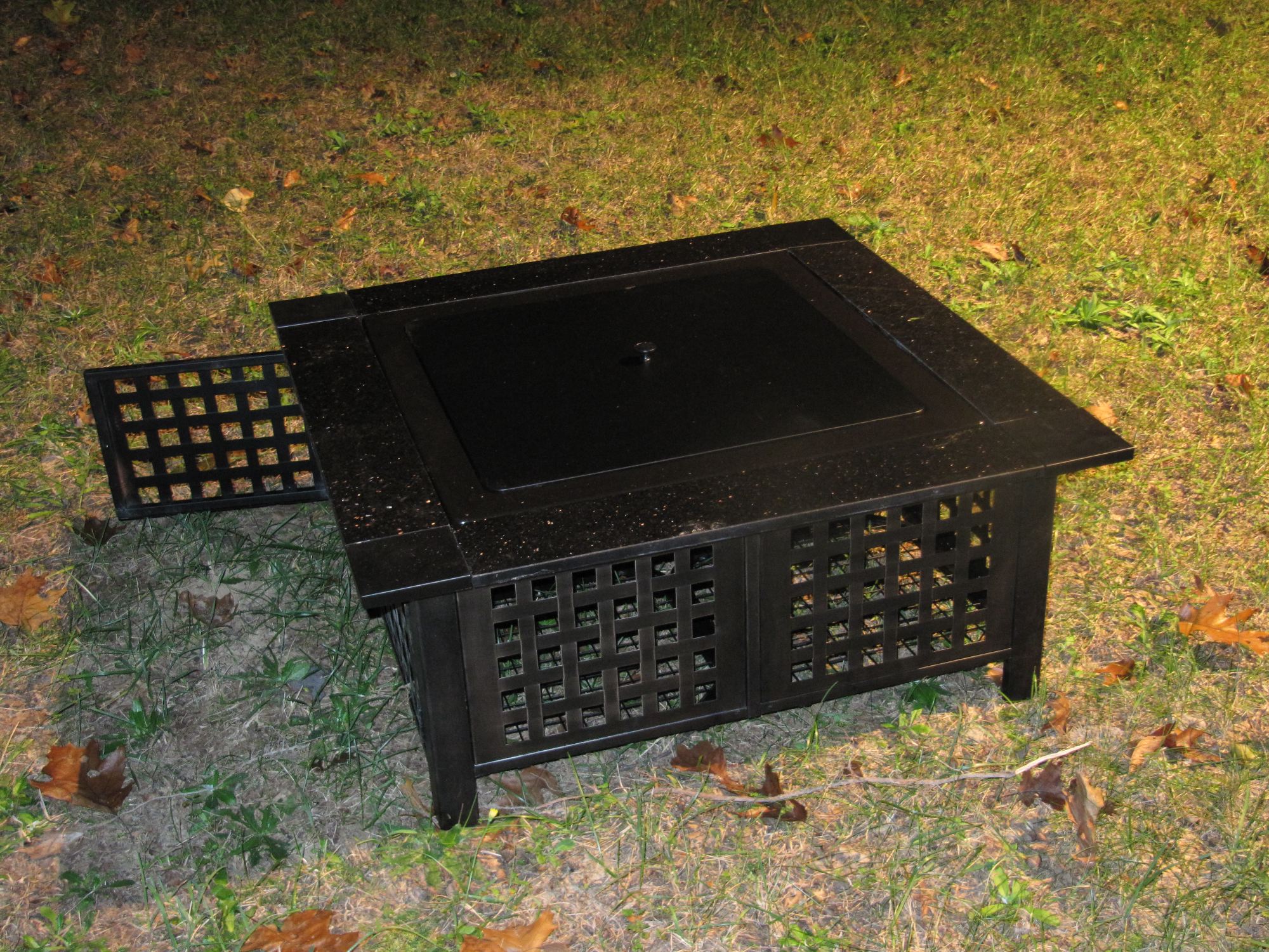 fire pit with cover