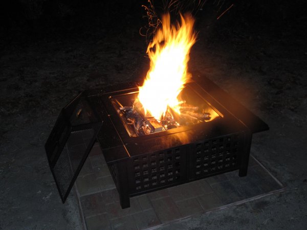 fire pit IN ACTION, being fiery