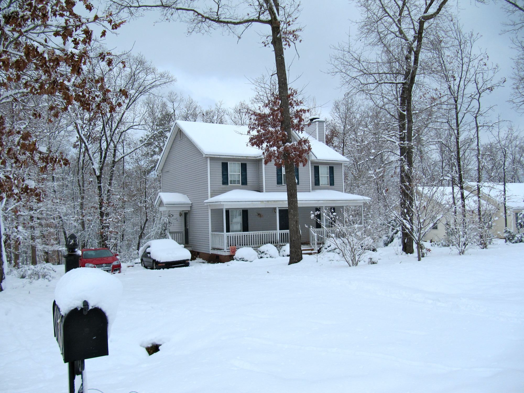 our house in a winter wonderland