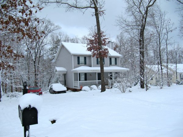 our house in a winter wonderland