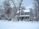 our house in a winter wonderland