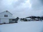 snowy neighborhood