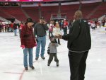 Amy, Brett, and Cole with Big Mike