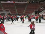 skaters on the ice