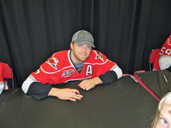 Tim Gleason cheesing for the camera