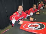 Jay Harrison signing our flag