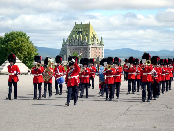 The Citadel - Cool shot of the band with the Chateau in the background.