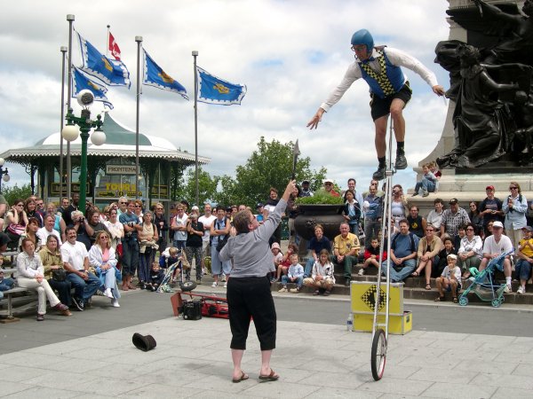 Quebec City - Reaching for a knife...