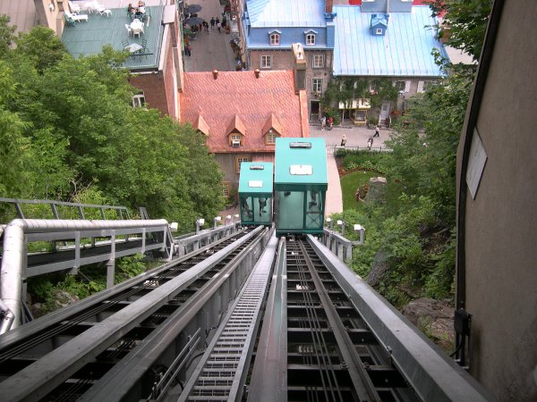 Quebec City - The funiculaire.