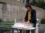 Quebec City - Water-glass music...