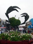 Crab Sculpture Outside the Aquarium