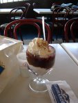 Mmmmm... Hot Fudge Sundae with Raspberry Sauce (Otherwise Known as "Lunch")