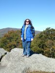 Cynthia at the Raven Rocks overlook