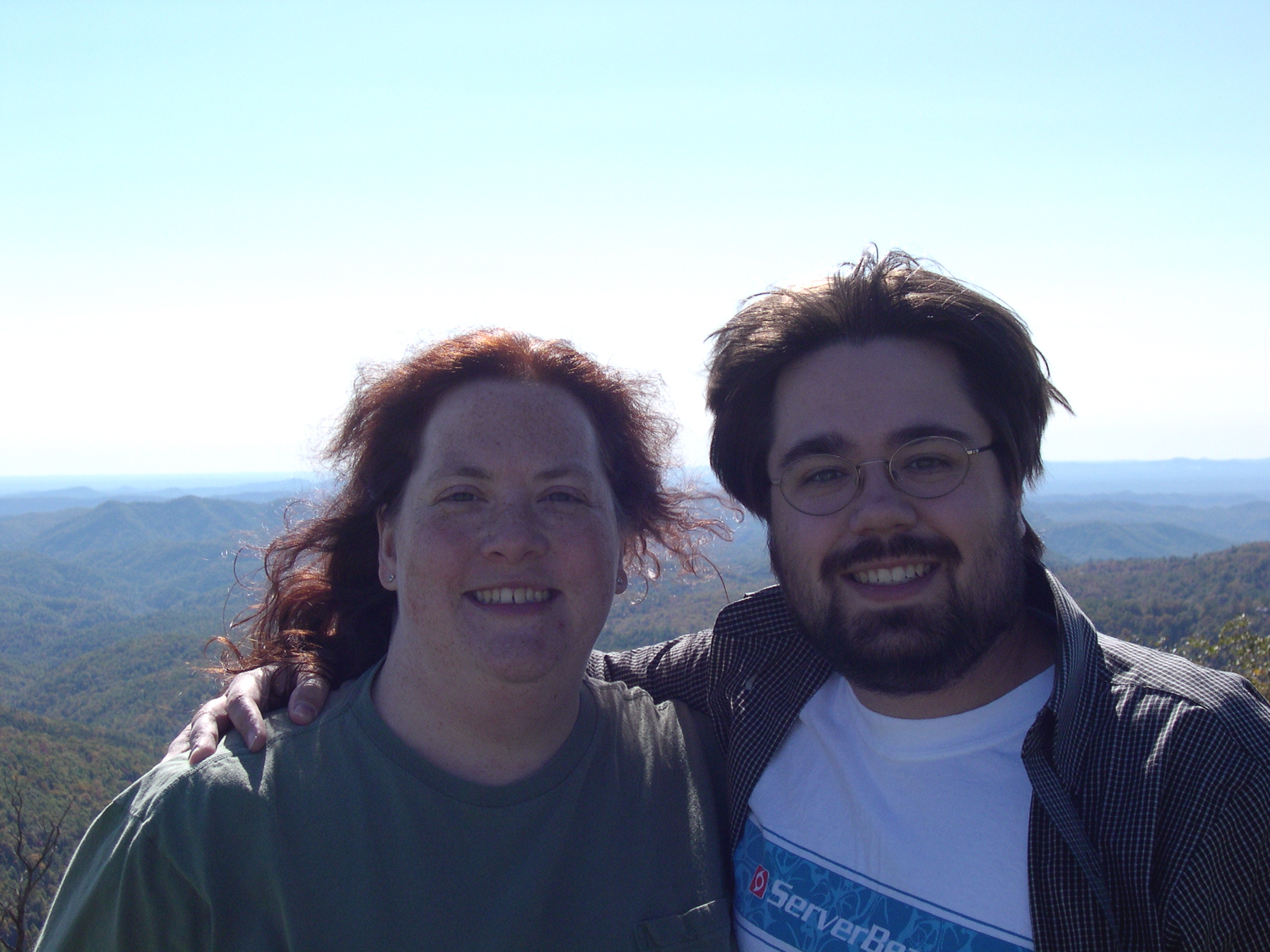 Cynthia and I at the Yadkin Valley overlook