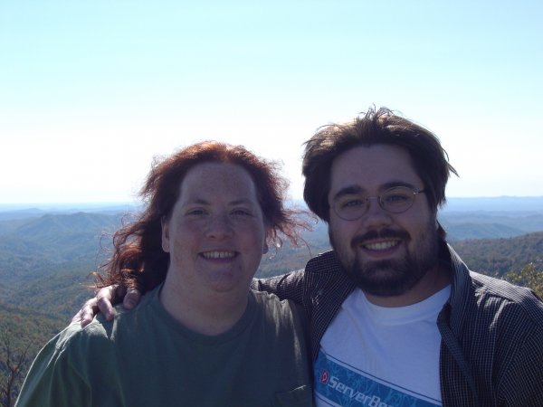 Cynthia and I at the Yadkin Valley overlook