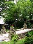 nice little bridge outside the Blowing Rock visitor's center