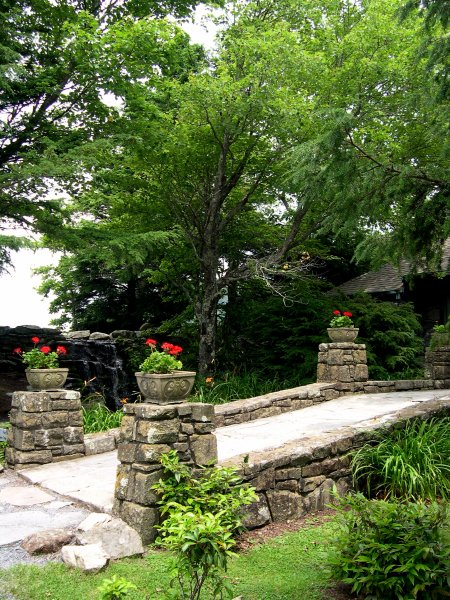 nice little bridge outside the Blowing Rock visitor's center