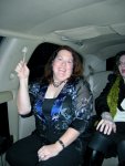 Cynthia in the limo