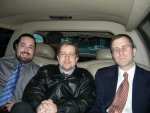 Ben, ben, and Larry, in the limo