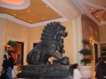 statue outside the Wynn