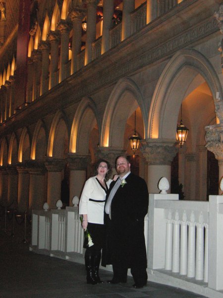 Bill and Heather outside the Venitian